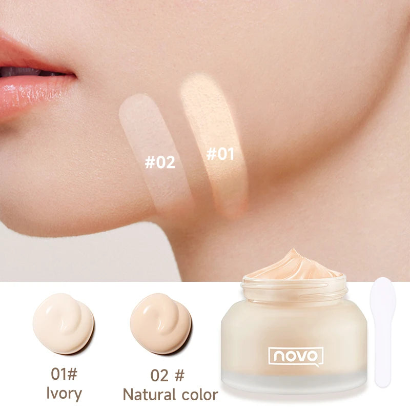 Moisturizing Matte Foundation & BB Cream,Full Coverage Concealer,Long Lasting,Oil Control,Waterproof,Non-Clumpy, Evens Skin Tone Qme