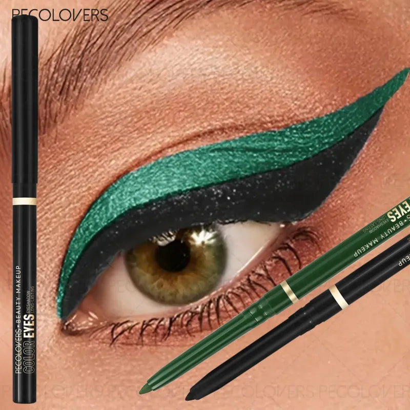 Eyeliner Pen Waterproof Sweat-proof Long-lasting Natural Green Black Qme