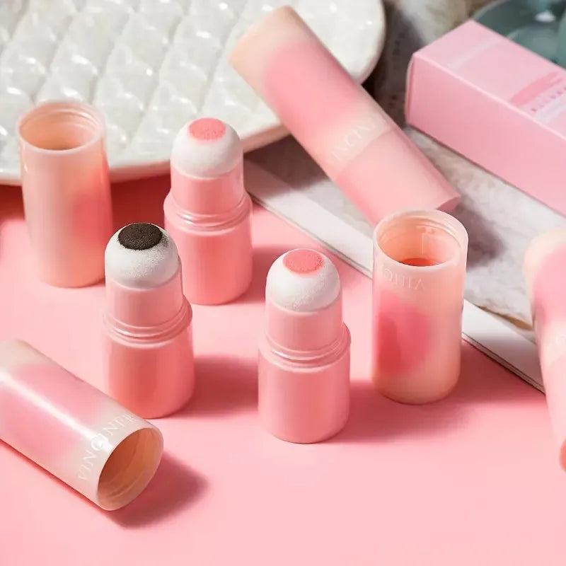 ZVEV Cloud Soft Matte Blush Stick Vibrant Moisturizing Korean Qme