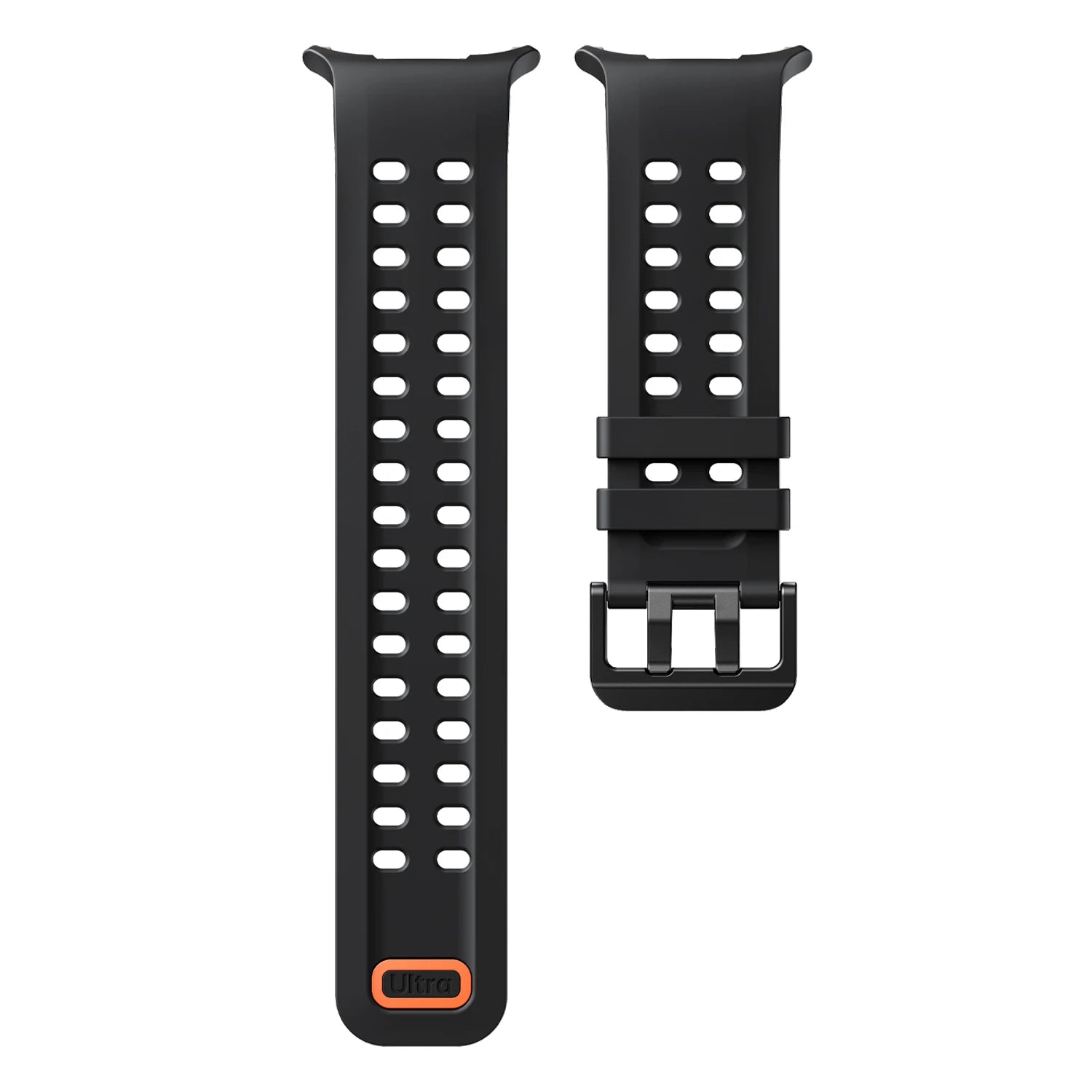 Strap for Samsung Galaxy Watch Ultra 47mm Sports Silicone Bracelet for Samsung Galaxy Watch 9 Ultra2 47mm Band Correa Qme Black-B Galaxy Ultra(2024)