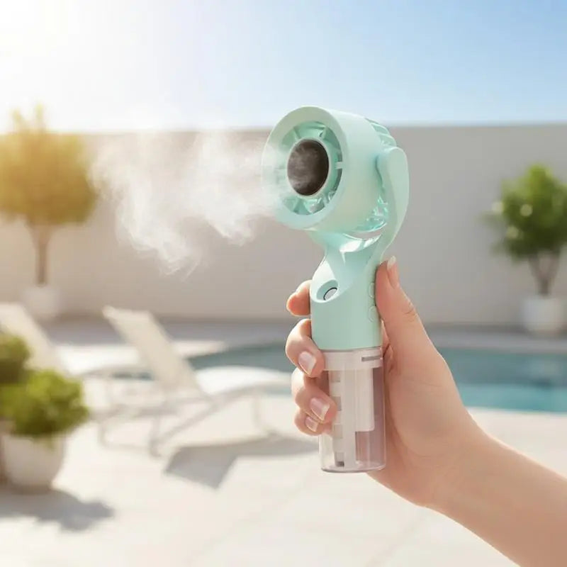 Water Spray Mist Fan Outdoor Portable Handheld Student Dormitory Mini Qme