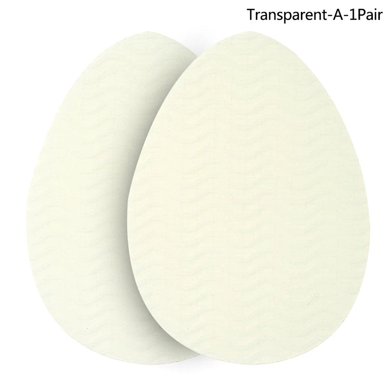 Sole Non-slip Sticker Heel Forefoot Anti-skid Pad Noise-absorbing Qme Transparent-A-1Pair
