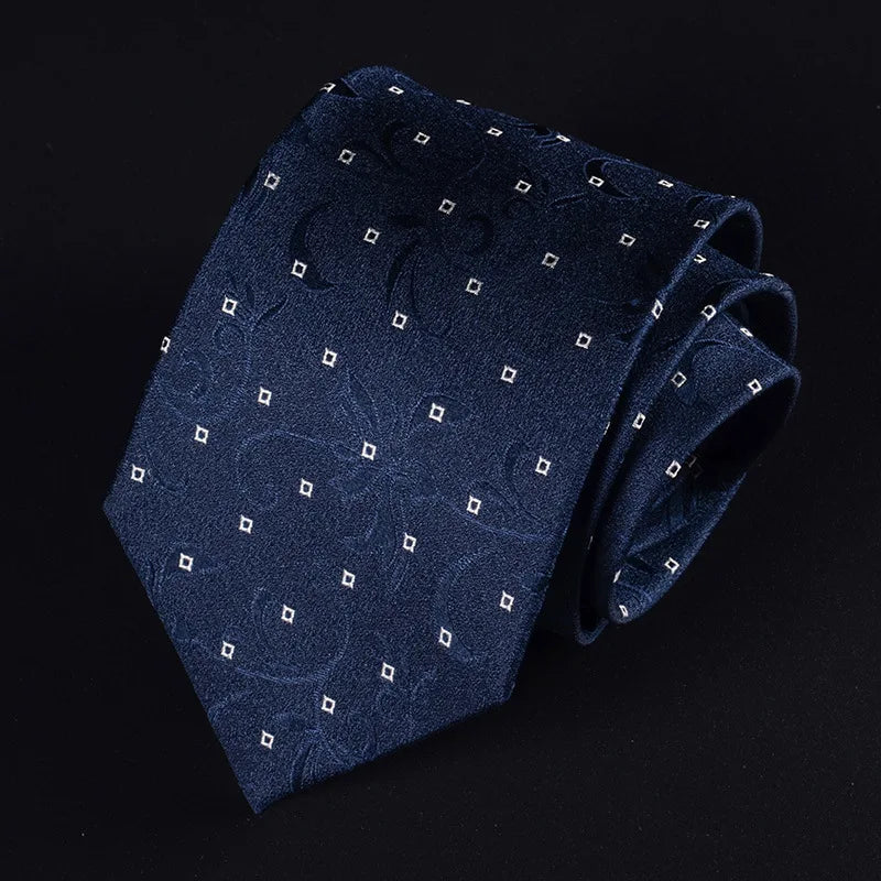 100 Real Silk Tie Men's Business Banquet Formal Shirt Accessories Qme RT2