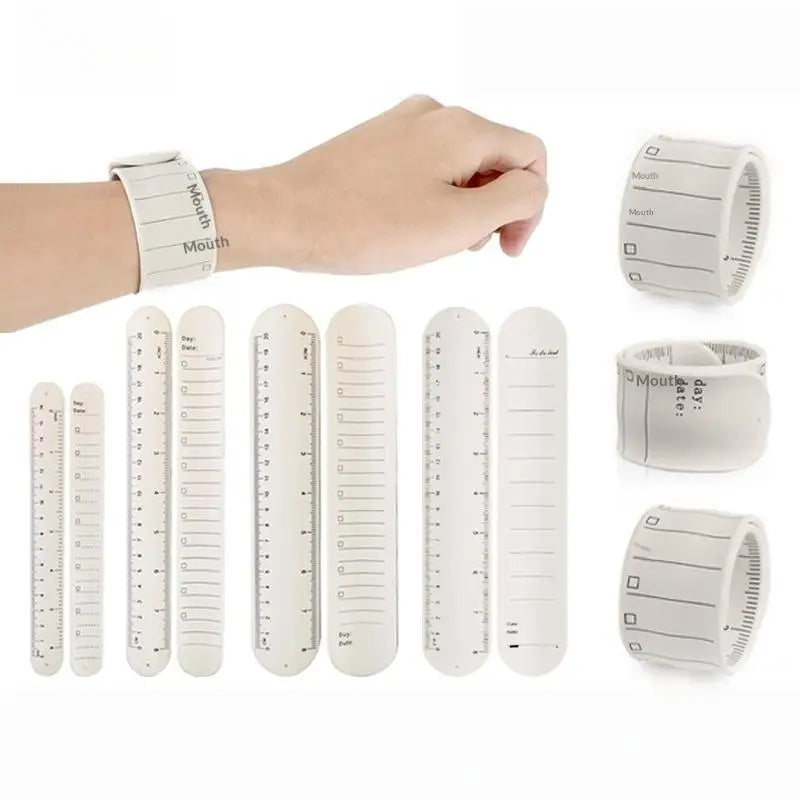 Waterproof Erasable Scale Silicone Wristband Reusable Writeable To-do Qme