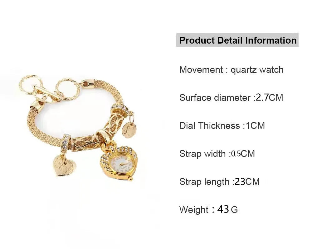 Watch For Women Watches 2023 Best Selling Products Luxury Watch Bracelet Set Diamond Steel Band Quartz Wristwatch Qme