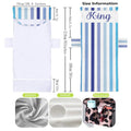 1Pc Striped Beach Chair Cover with Side Storage Pockets Pool Lounge Chaise Towel Sun Lounger Covers suitable for Beach Chair Qme Blue China Mainland