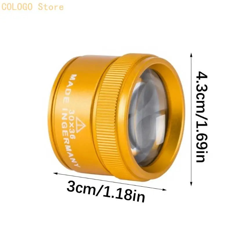 Professional 30X Glass Lens Monocle Watch Magnifier Loupe Handheld Qme