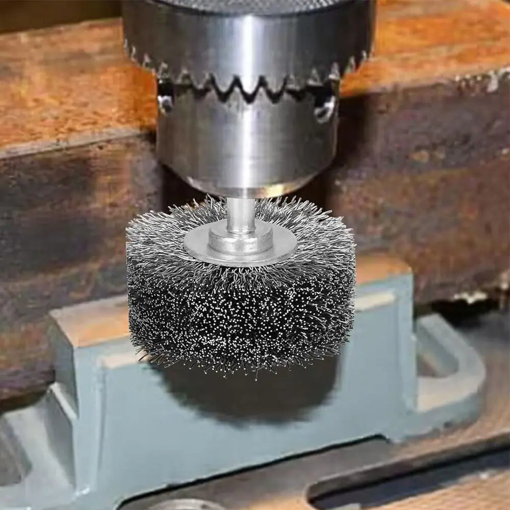High quality wire wheel brush, suitable for mold polishing machines and rotating tools - durable, surface finishing Qme
