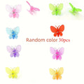 Butterfly Plant Support Clips Reusable Plastic Stem Fixing Clamp Vine Traction Clip For Garden Plant Flower Vine Fixing Tool Qme Random color 30pcs