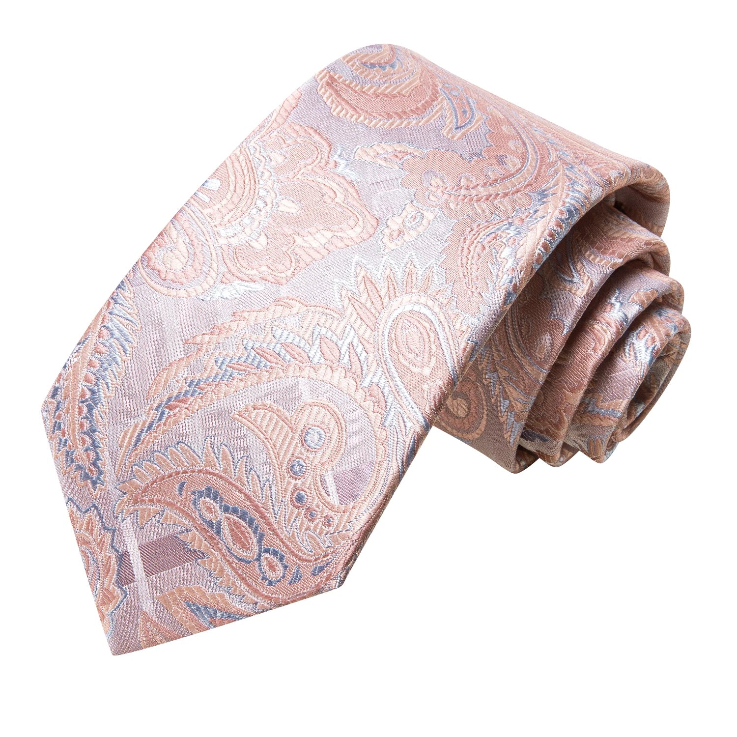 Hi-tie Luxury Box Paisley Jacquard Tie Soft Men's Handkerchief Qme