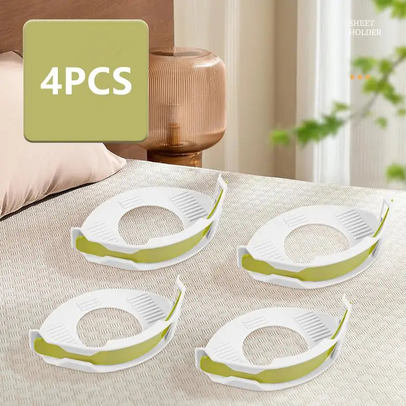 Bed Cover Fastener Quilt Sheet Straps Holder Clips Invisiblenon-slip Qme Green