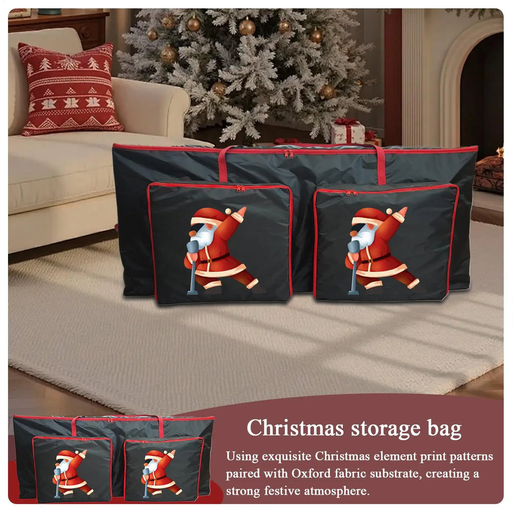 Christmas Tree Storage Waterproof Christmas Artificial Wreath Organizer Pouch Dustproof Bag For Holiday Ornaments Lighting Qme