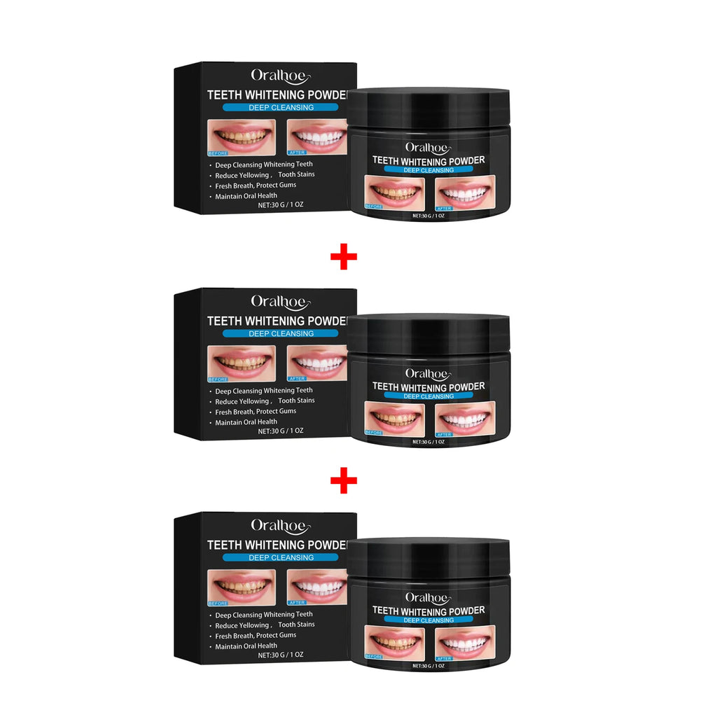 Charcoal Whitening Teeth Powder Cleaning Dental Calculus Stains Improve Tooth Yellow Remove Bad Breath Bright White Toothpaste Qme 90g Boxed
