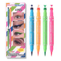 Dual-ended Pattern Stamp Eyeliner Waterproof Non-smudge Embellish End Qme 4color-Set