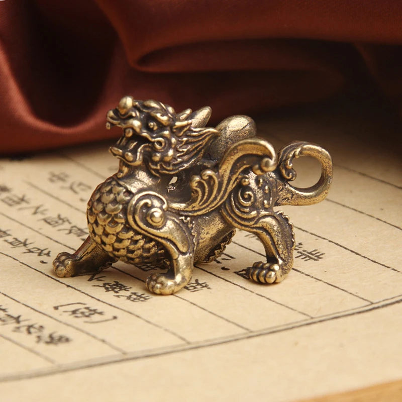 Luck Animal Decor Prosperity Yao Pi Good Ornament Qilin Dragon Qme
