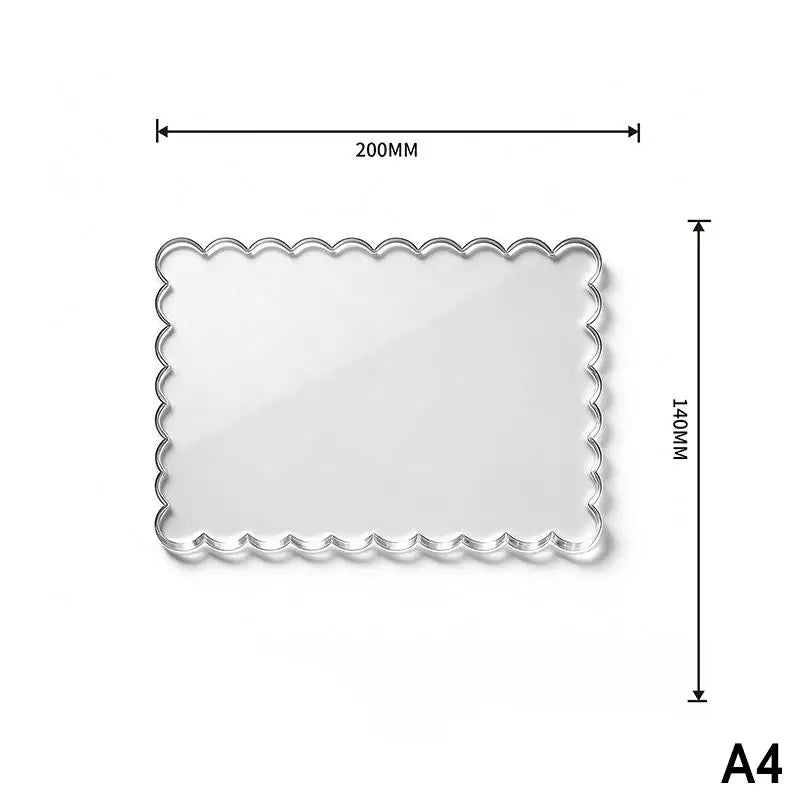 Clear Acrylic Coasters Multifunction Cup Placement Decoration Jewelry Qme A4