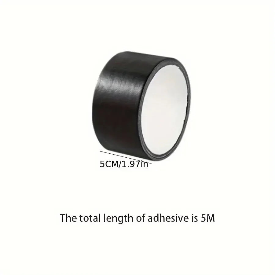 Black Cloth-based Adhesive Tape Is Used For Cushion Repair Leather Seat Sofa Leak Repair Leather Wear-resistant Repair Tape Qme 5cmX5m