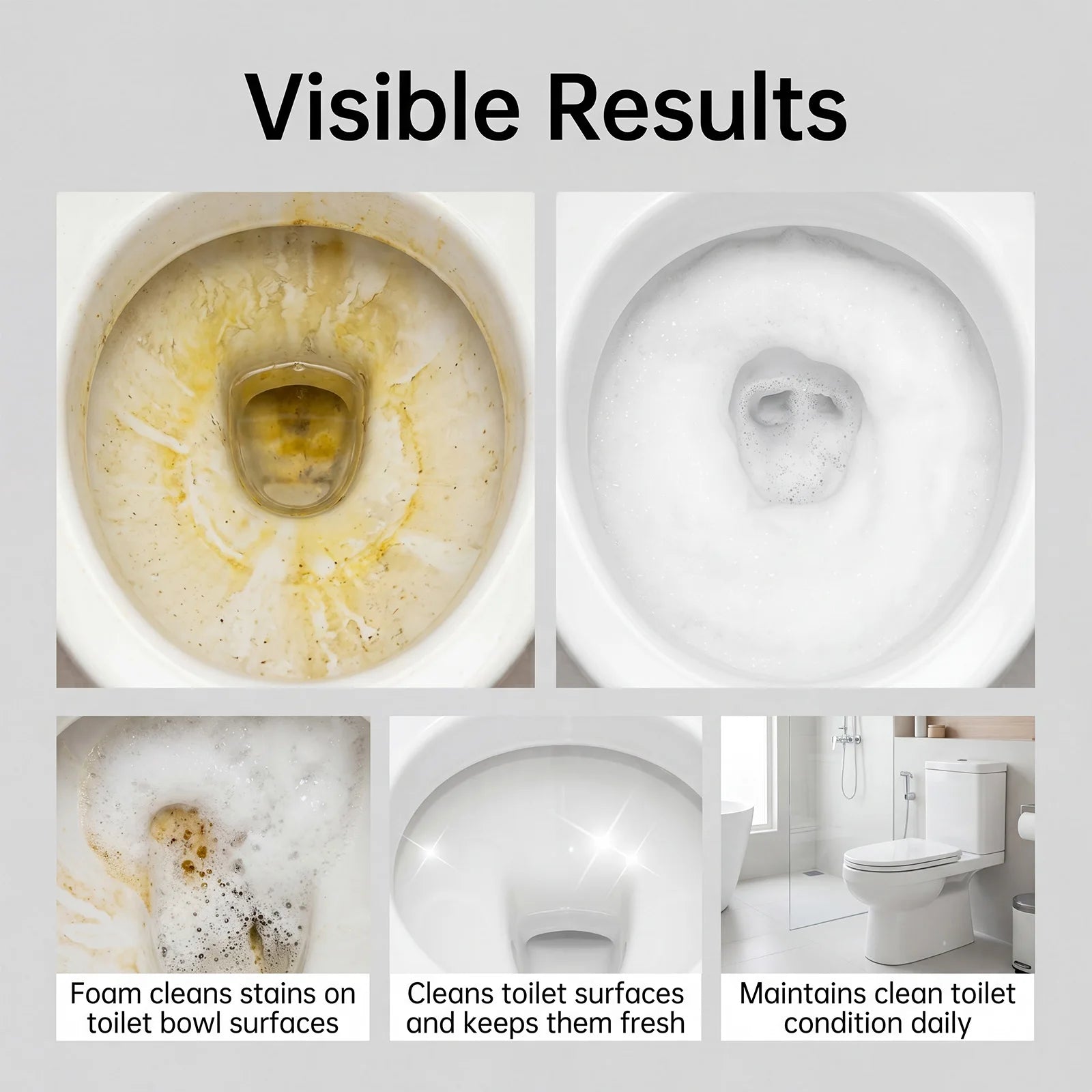 Powerful Toilet Cleaner Urine Stain Odor Removal Bubble Bathroom Deodorizer Yellow Dirt Cleaning Tool Toilet Descaling Liquid Qme