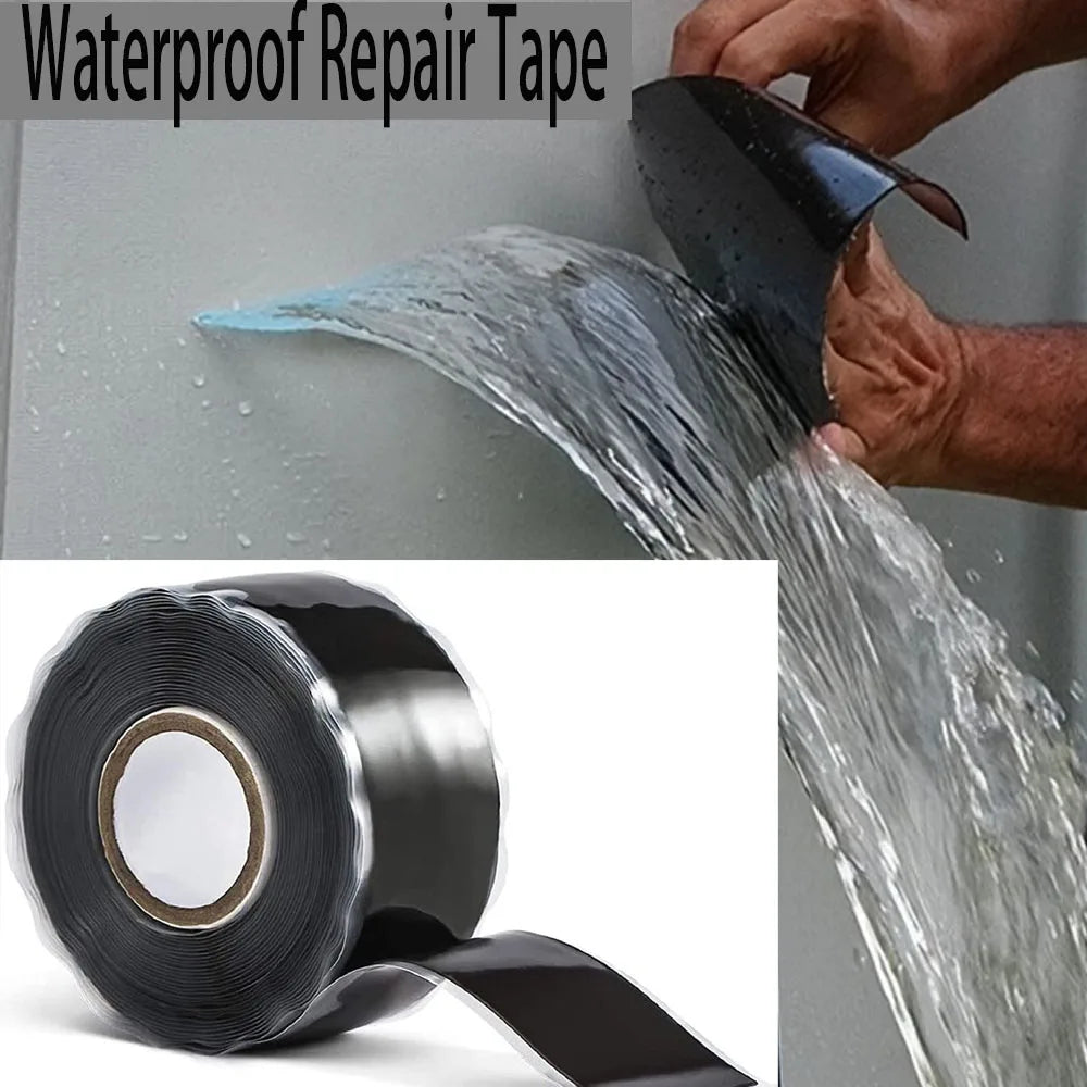 Waterproof PVC Tape for Pipe Leak Repair - Self-Adhesive Tape For Leaks Flex Qme
