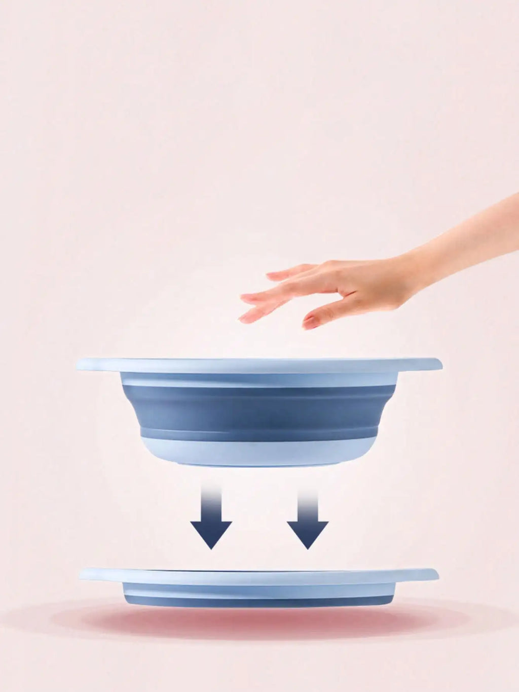 Lightweight Telescopic Portable Folding Wash Basin Easy Storage Hook Qme