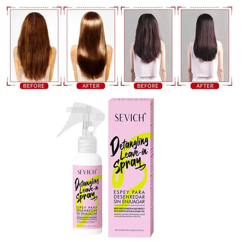 Keratin Hair Smoothing Spray Conditioner Treatment Dyeing Damaged Qme