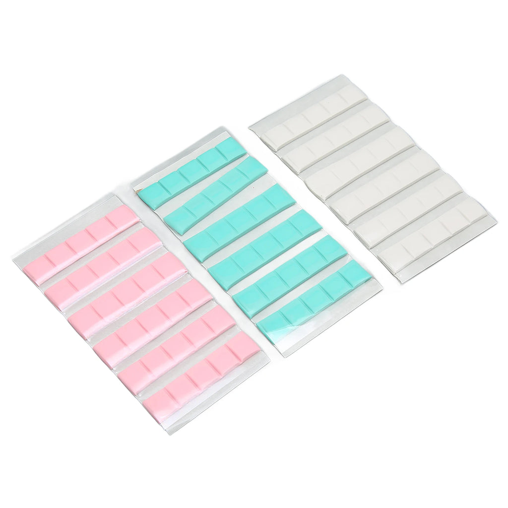 Adhesive Nail Clay Manicure Clay Adhesive Reusable Removable Nail Art Stand Clay for False Nail Tips Display Practice 3 Colors Qme