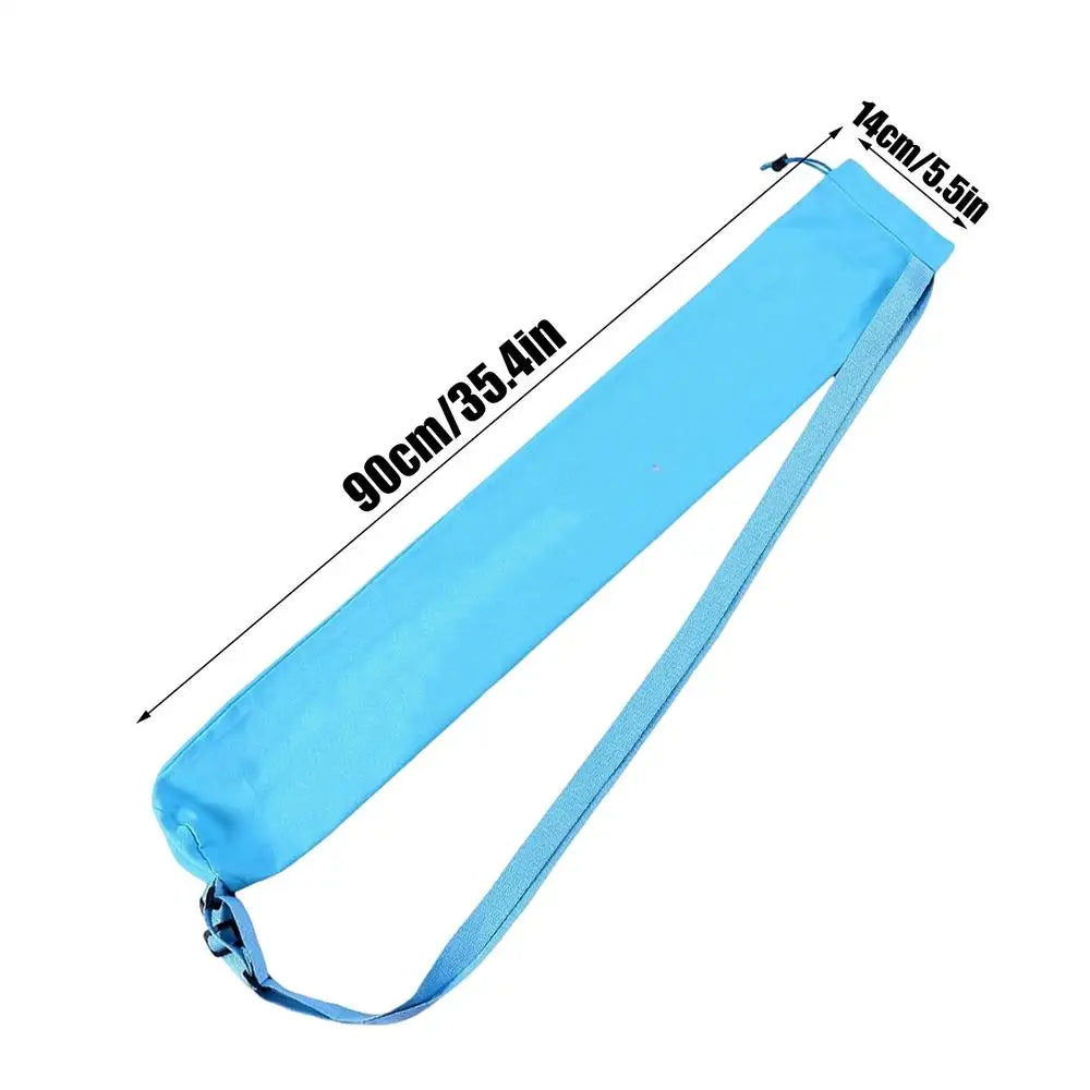 Mahjong Mat Carrying Bag Drawstring Portable Strap Travel Storage Qme Blue China Mainland