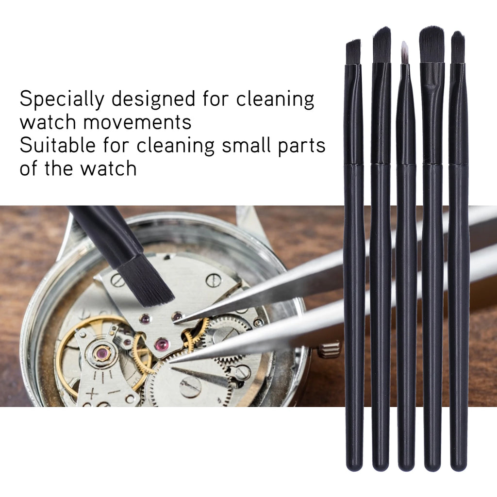 Soft Watch Cleaning Brush Set Wristwatch Movement Small Part Cleaning Soft Brushes Set Watch Parts Brush Qme