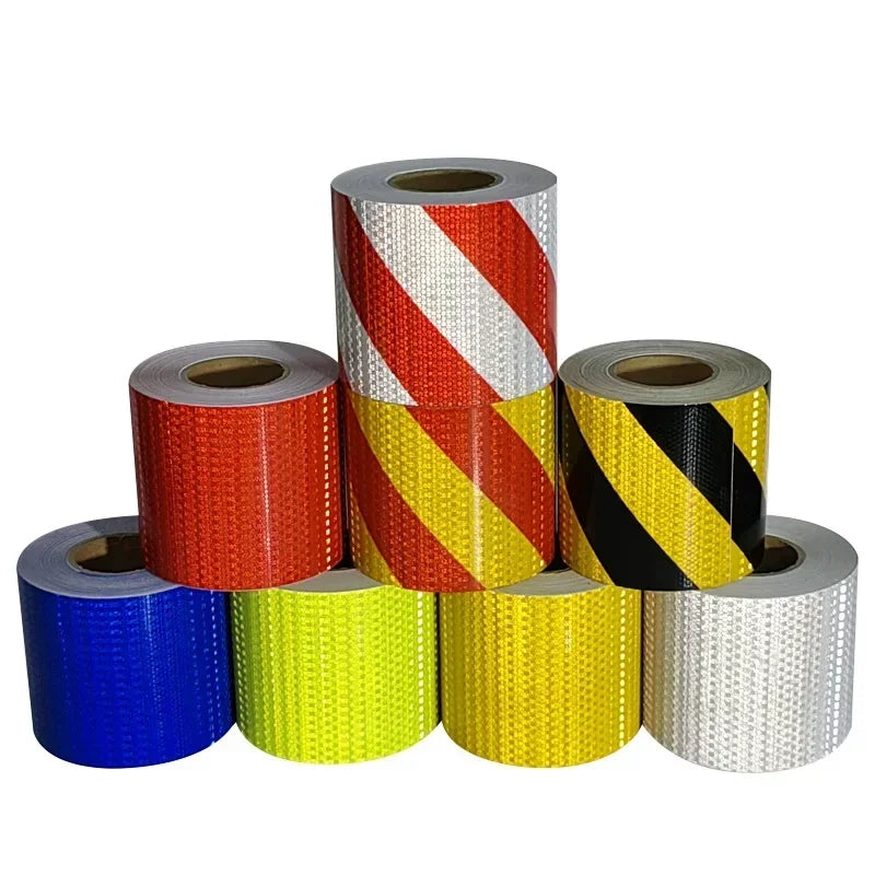 Self Adhesive Warning Tape, Reflective Film, Reflective Tape Stickers for Automobiles and Motorcycle, Car-Styling Safety Mark Qme