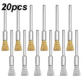 20pcs mini wire brushes are designed specifically for grinding and cleaning, effectively removing rust, corrosion, dirt, and pai Qme 20pcs