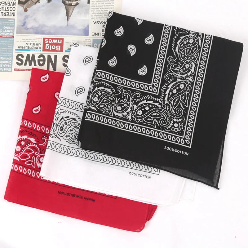 Headbands Fashion Bohemian Cotton Print Bandana Hair Bands Hip Hop Qme