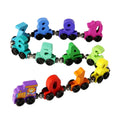 Wooden Number Digital Magnetic Train Toys Colorful Building Blocks Educational Hand-eye Coordination Magnetic Digital Train NEW Qme A