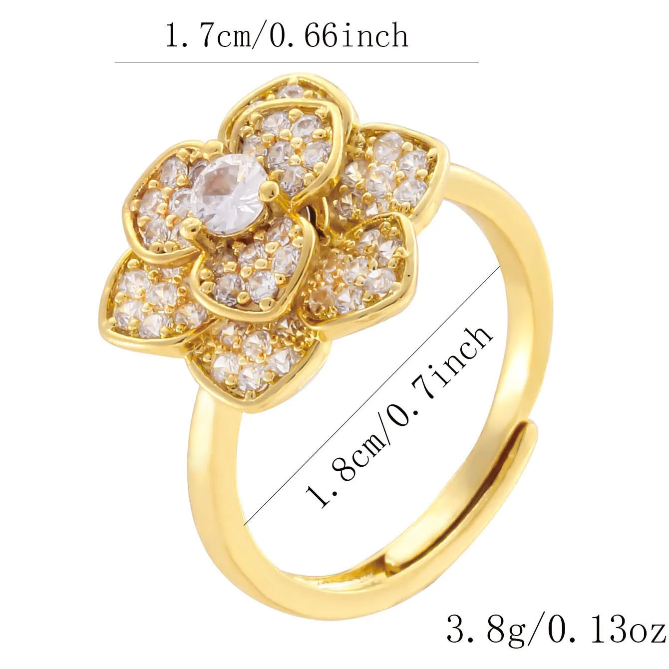 Luxury Rotating Anxiety Animal Rings for Women Spinner Fidgets Cute Flower Heart Dragonfly Anti Stress Ring Wedding Jewelry Qme