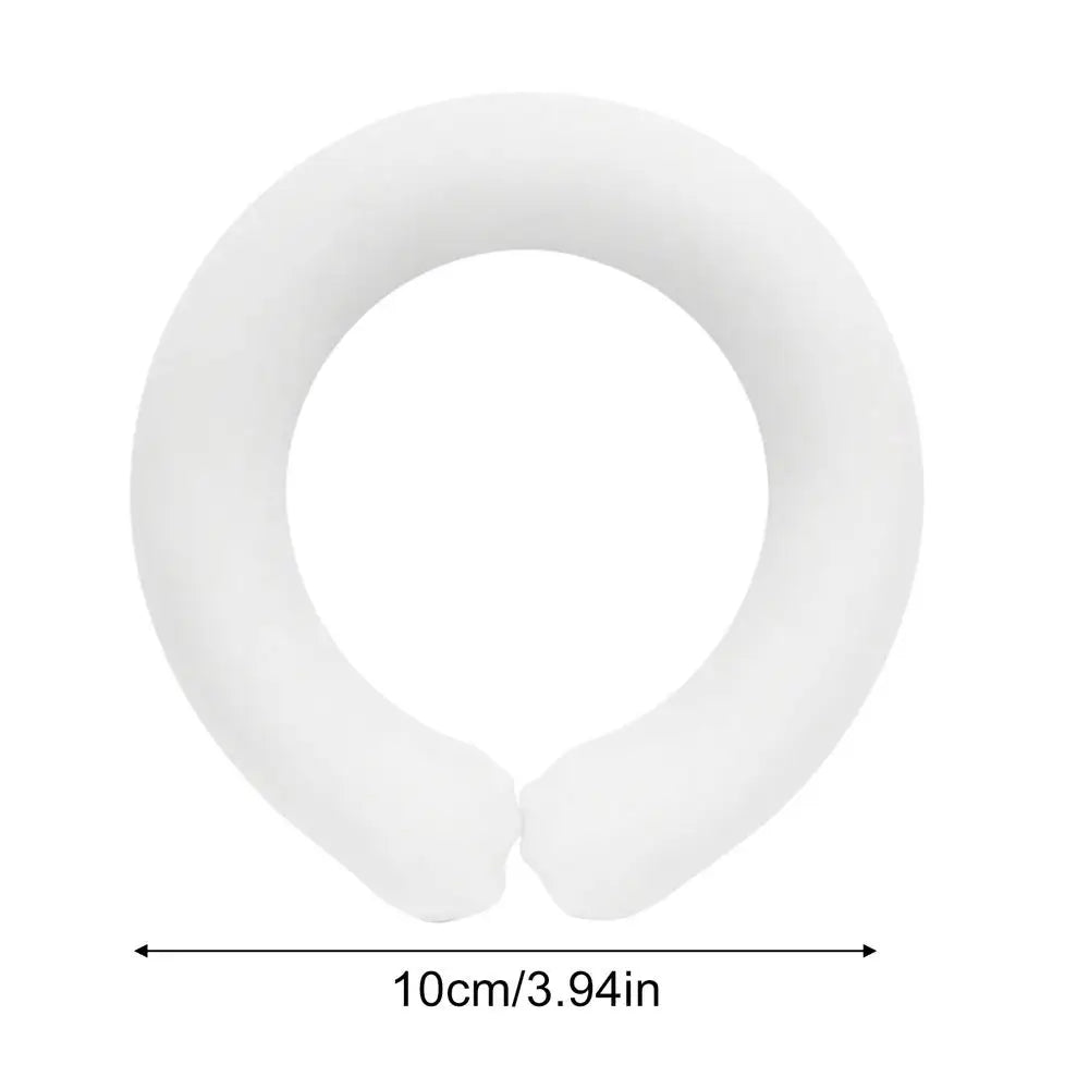 NEW Cooling Bracelet 3.94in Diameter Wearable Wristband Ring Wrist Pack Cooling Bracelet For Summer Outdoor Indoor Work Sports Qme White