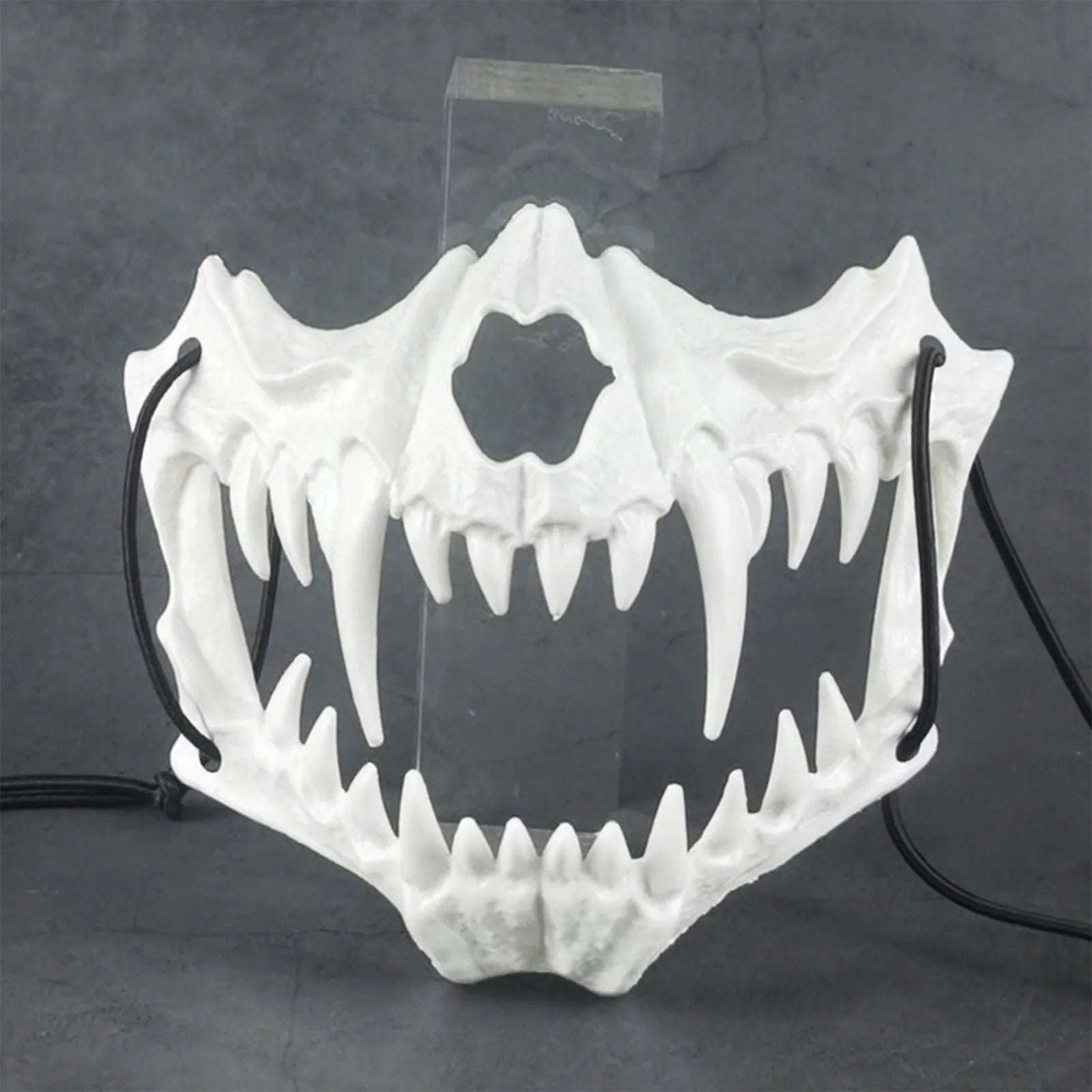 Halloween Skull Party Mask Anime Dragon God Skeleton Half Face Bone Animals Cosplay Dance Prom Costume Props Skullmask Qme G