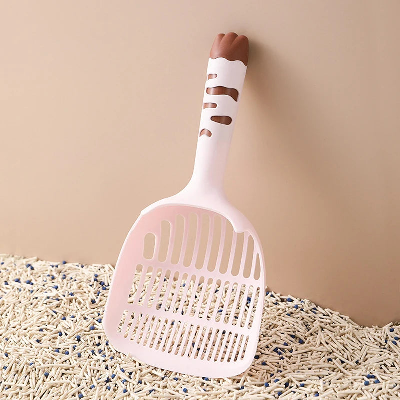 Cat Litter Scoop Plastic Cat Litter Shovel With Base Self Cleaning Cat Litter Box Shovel Kitten Toilet Clean Tools Cat Supplies Qme A4