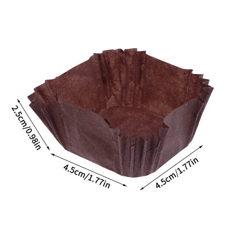 1000Pcs Square Cupcake Liners Muffin Baking Cups Pan Liners Paper Oven Microwave Safe For Wedding Birthday Party Supplies Qme