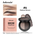 Dual-color Eyebrow Powder Ash Brown Contour Shadow Three-dimensional Eyebrow Shape Waterproof Natural Compact Powder Palette Qme 06
