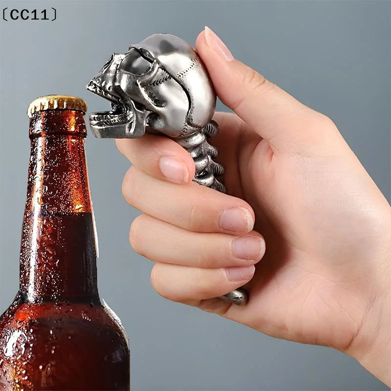 Gothic Skull Bottle Opener Alloy Novelty Bar Tool Men Party Drinking Qme