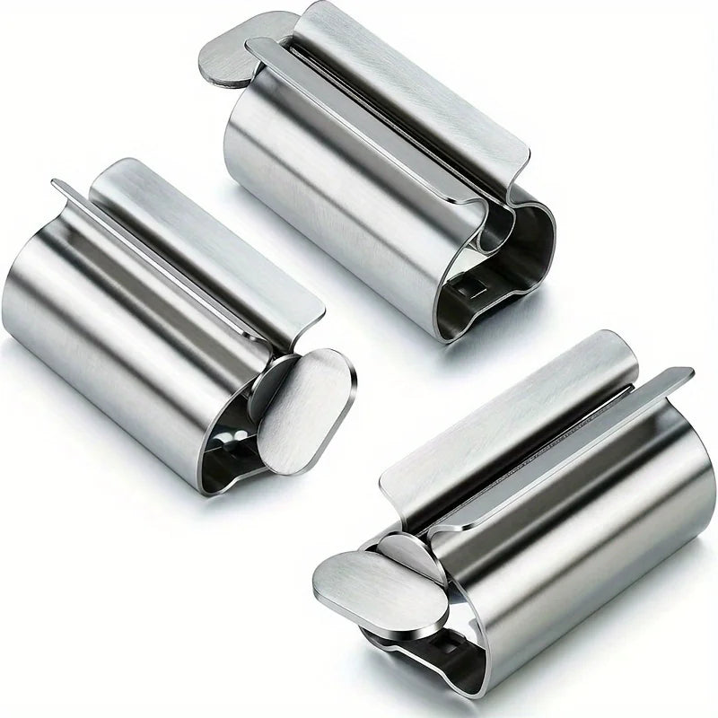 Stainless Steel Toothpaste Squeezer, Metal Tube Roller For Toothpaste, Cream, Cosmetics, Bathroom Tool Qme