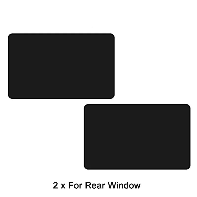 Magnetic Car Sunshade Side Window Cover Sun Visor Summer Protection Window Curtain Cover for Front Rear Auto Accessories Qme Back row 1 pair
