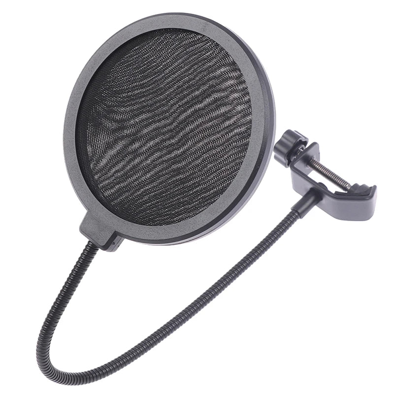 Double Layer Studio Microphone Flexible Wind Screen Sound Filter Qme