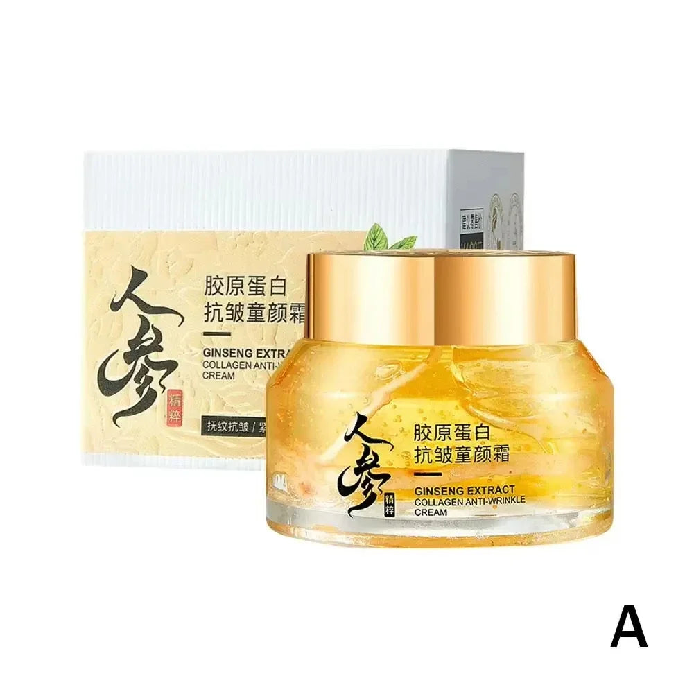 Gold Ginseng Face Cream Polypeptide Moisturizing Niacinamide Facial Serum For Skin Care Cream 24k Gold Ginseng Serum Qme black