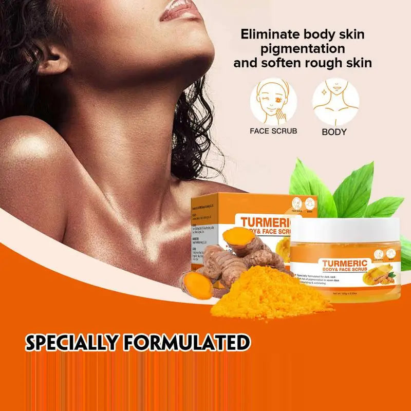 Turmeric Scrub Turmeric Face Whitening Cream Brightening Exfoliating Pore Cleaning Turmeric Face Cream Lightening Exfoliator Qme