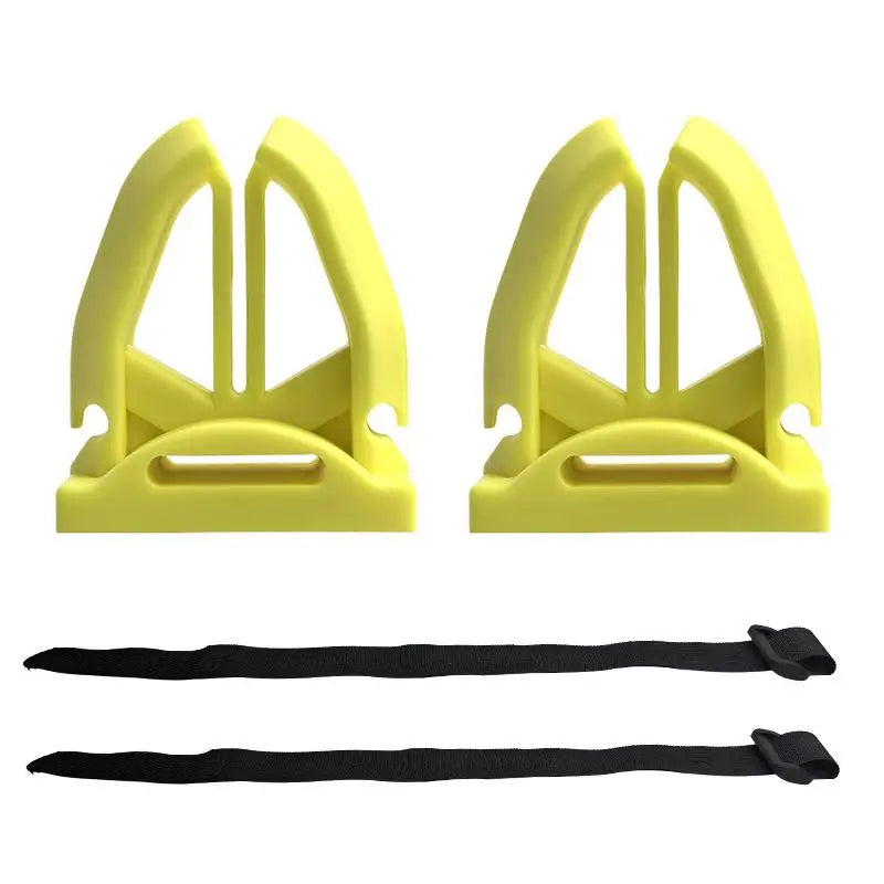 1 Portable Silicone Fishing Rod Holder Various Pole Fastener Binding Qme 2Pcs Yellow