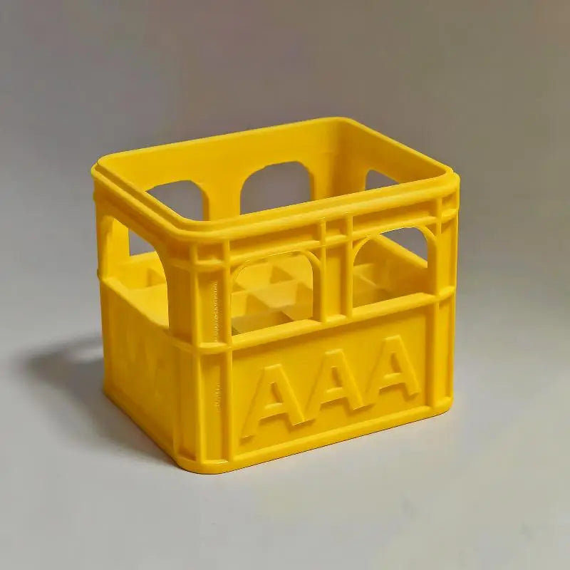 3D Printed Battery Storage Box DIY Beer Crate No. 5 Aa No. 7 Aaa 18650 Battery Stackable Storage Basket Storage Box Qme A7