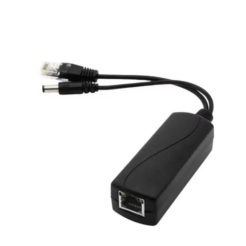 2PCS 100Mbps 48V to 5V2.4A National Standard POE Splitter Micro USB/TYPE-C/dc5.5*2.1 Optional Qme DC 5.5x2.1mm