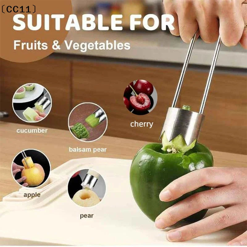Stainless Steel Corers Portable Core Remover Fruit Vegetable Qme