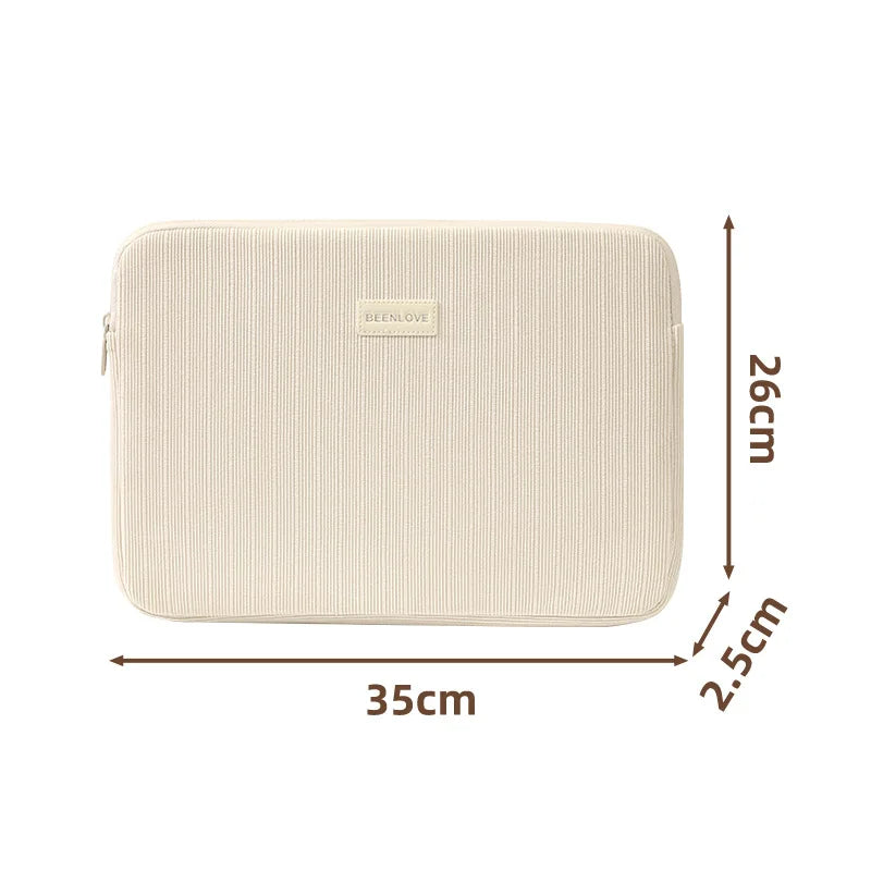 A 13.3/14 inch fluffy laptop case, suitable for MacBook Air iPad Pro and Huawei iPad laptop cases, fashionable laptop soft cases Qme Velvet14InchBeige