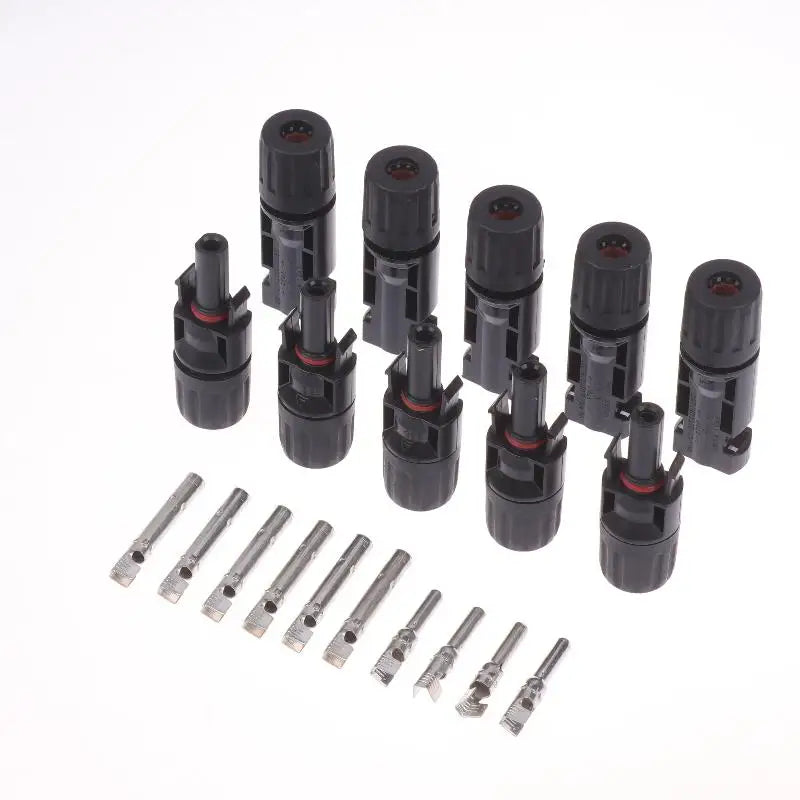 5Pair Solar Panel Cable Connector MC4 Photovoltaic Connectors Male Qme